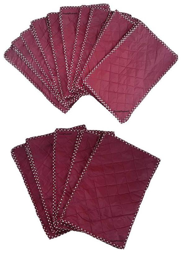 

OmneityHuckster Multipurpose Parachute Petticoat Cover Bag Garment cover Gift organisers Pack of 15 (Maroon)