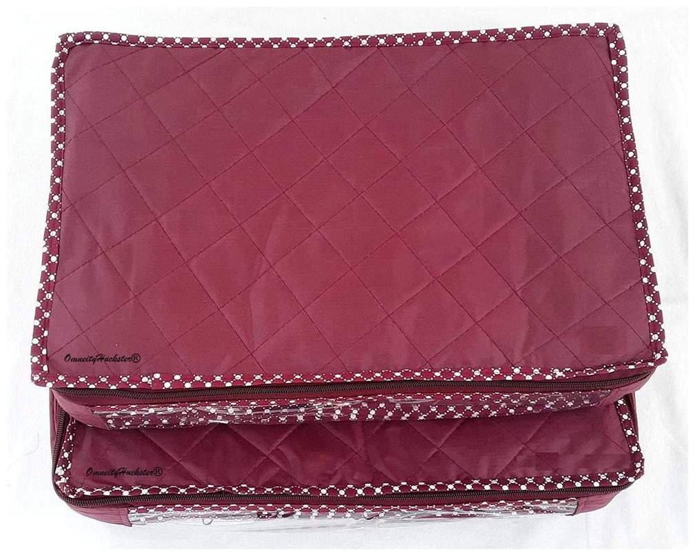 

OmneityHuckster Multipurpose Parachute Petticoat Cover Bag Garment cover Gift organisers Pack of 2 (Maroon)