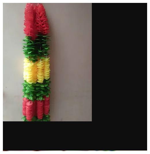 

OMS Flower Garlands For decoration (Set of 6 Each) Hanging Multi color Flowers Latkan for festivals