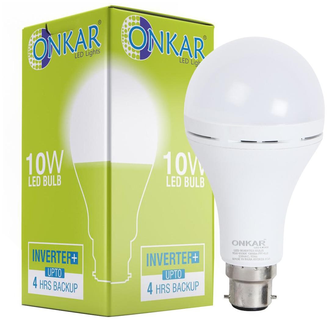 

ONKAR 10 W Standard B22 LED Bulb (White)
