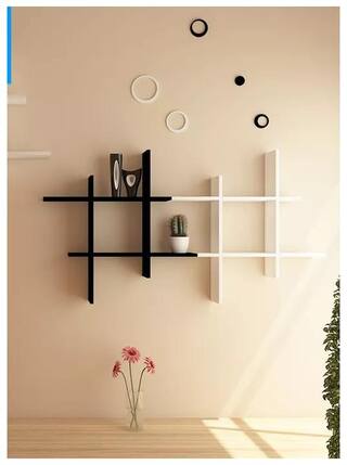 Buy Onlineshoppee Beautiful Mdf Fancy Wall Decor Rack Shelves Set