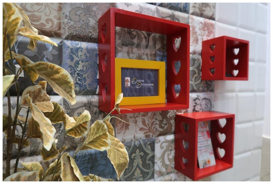 

Onlineshoppee Wooden Wall Shelf Size (LxBxH-10x3 5x10) inch