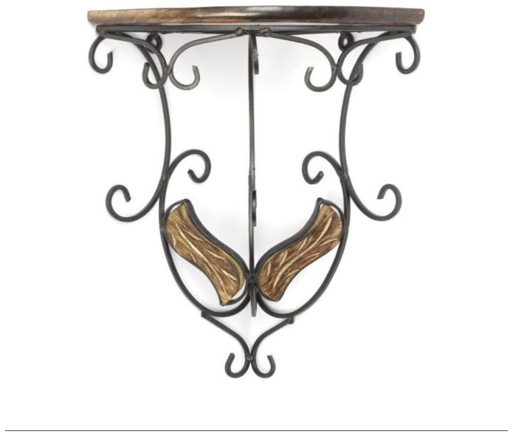 

Onlineshoppee Beautiful Wooden Decorative Corner Wall hanging Bracket Shelf selves for Living room Bed Room Decoration