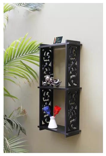 

Onlineshoppee Hermosa MDF Unique Design Wall Decor Rack Shelves