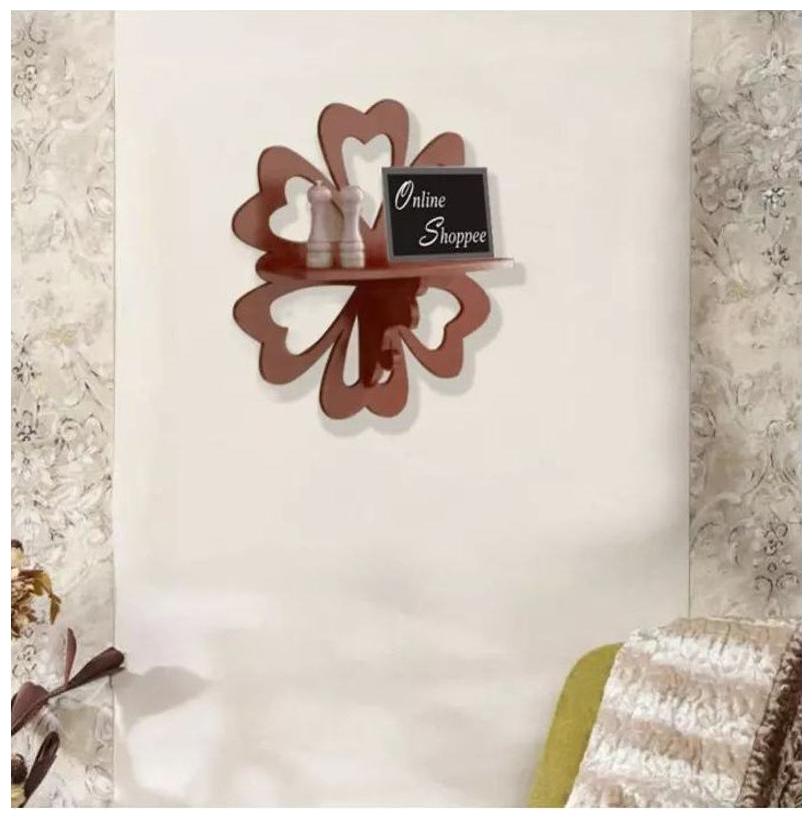 

Onlineshoppee Beautiful MDF Decorative Wall Shelf Size LxBxH - 12x5x18 inch - Brown