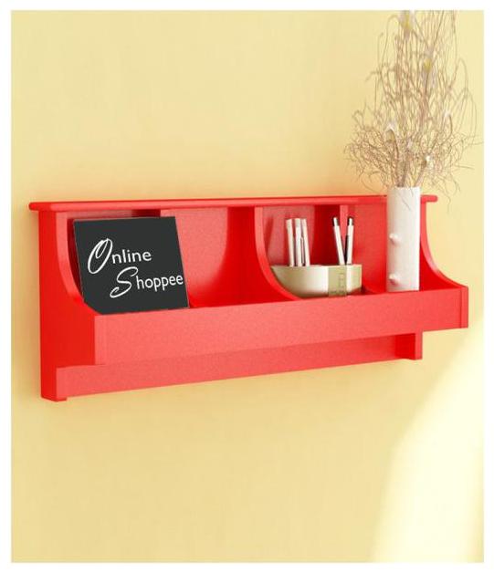 

Onlineshoppee Wooden Wall Decor Wall Shelf Rack