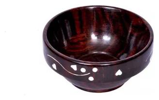 

Onlineshoppee Wooden Bowl With Handicraft Work