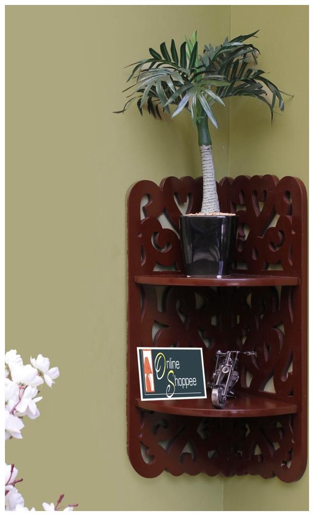 

Onlineshoppee MDF Dos Niveles Wall Decor Rack Shelf