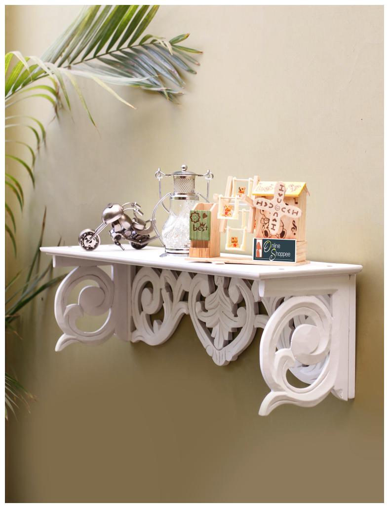

Onlineshoppee MDF Wall Decor Wall Shelf Rack