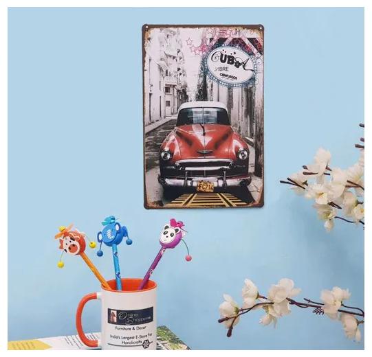 

Onlineshoppee Wall Decorative Metal Plate