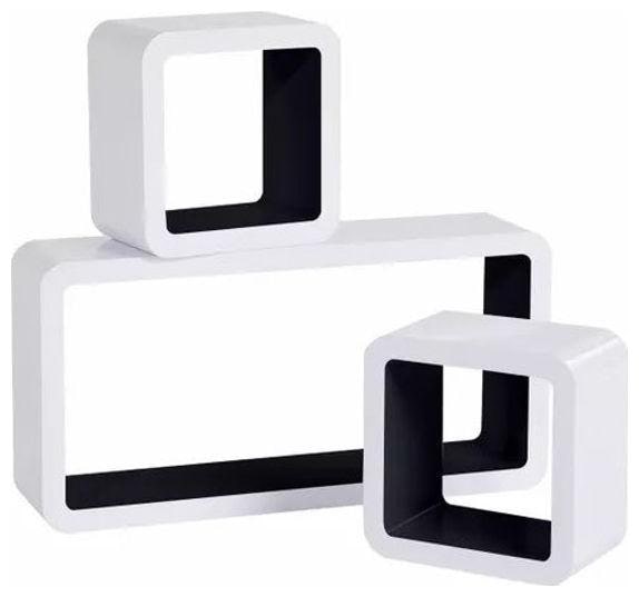 

Onlineshoppee MDF Artesania Grande Cube Floating Wall Shelves Set of 3