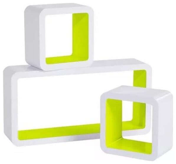 

Onlineshoppee MDF Artesania Grande Cube Floating Wall Shelves Set of 3