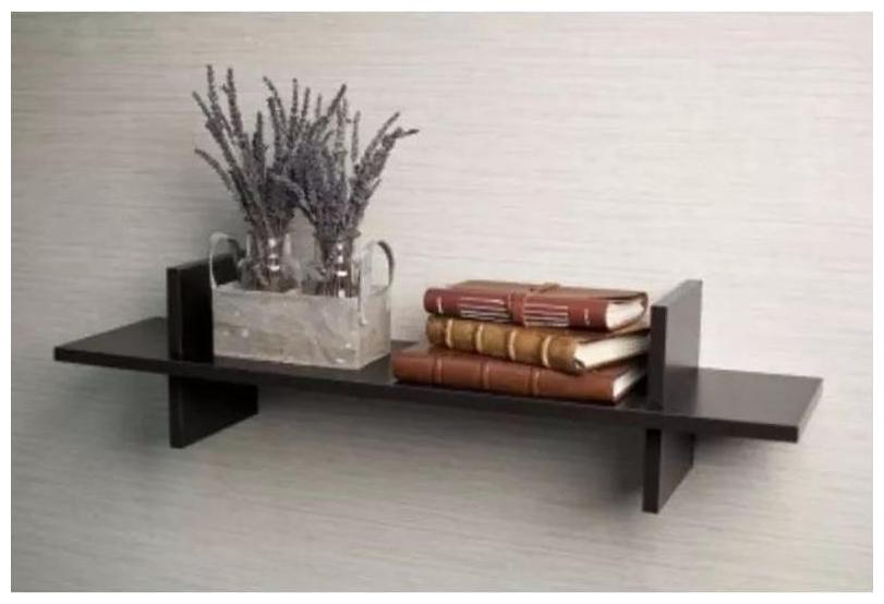 

Onlineshoppee Home Decor Premium Solid Wood Shelf Rack Wall Bracket handicraft design