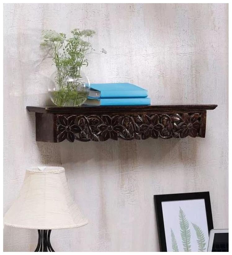 

Onlineshoppee Large Solid Wood Wall Shelf