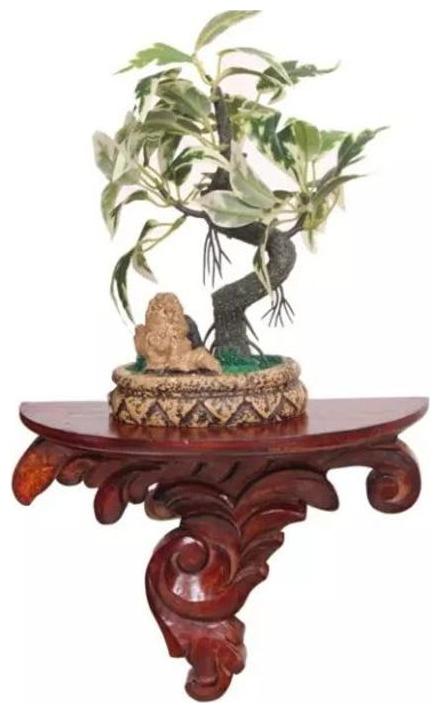 

Onlineshoppee Wood And Iron Wall Bracket Rack Size (LxBxH-9x4 5x7) Inch