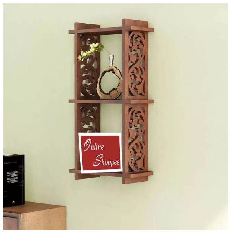 

Onlineshoppee Hermosa MDF Unique Design Wall Decor Rack Shelves