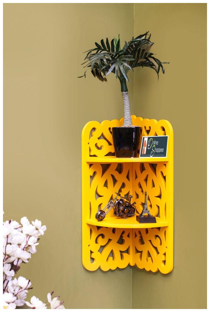 

Onlineshoppee MDF Dos Niveles Wall Decor Rack Shelf