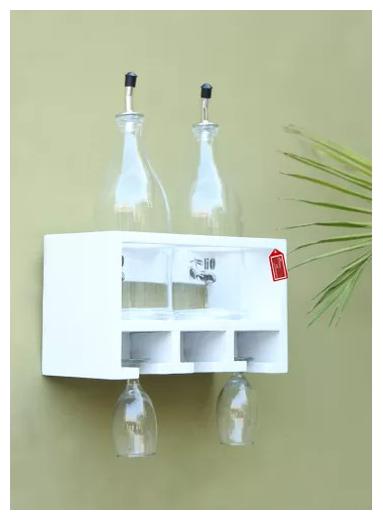 

Onlineshoppee Unique Wooden Bottle Rack ( 2 Bottles Holder)