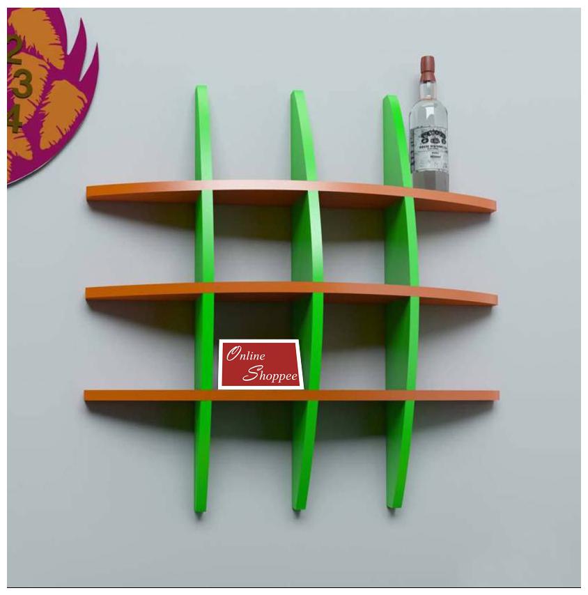 

Onlineshoppee Big Tier MDF Wall Shelves