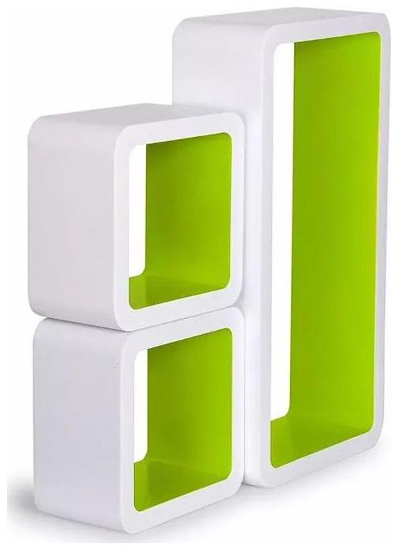 

Onlineshoppee MDF Artesania Grande Cube Floating Wall Shelves Set of 3