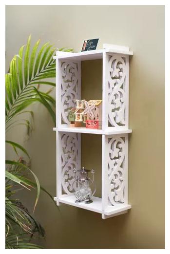 

Onlineshoppee Hermosa MDF Unique Design Wall Decor Rack Shelves