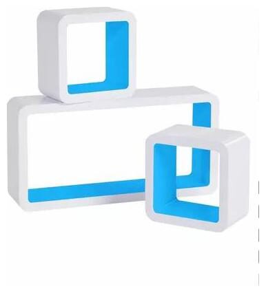 

Onlineshoppee MDF Artesania Grande Cube Floating Wall Shelves Set of 3