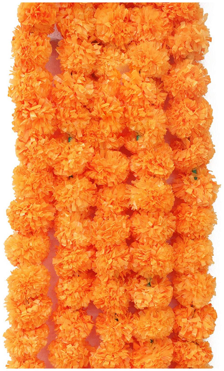 

Orange Artificial Flowers Set Of 5