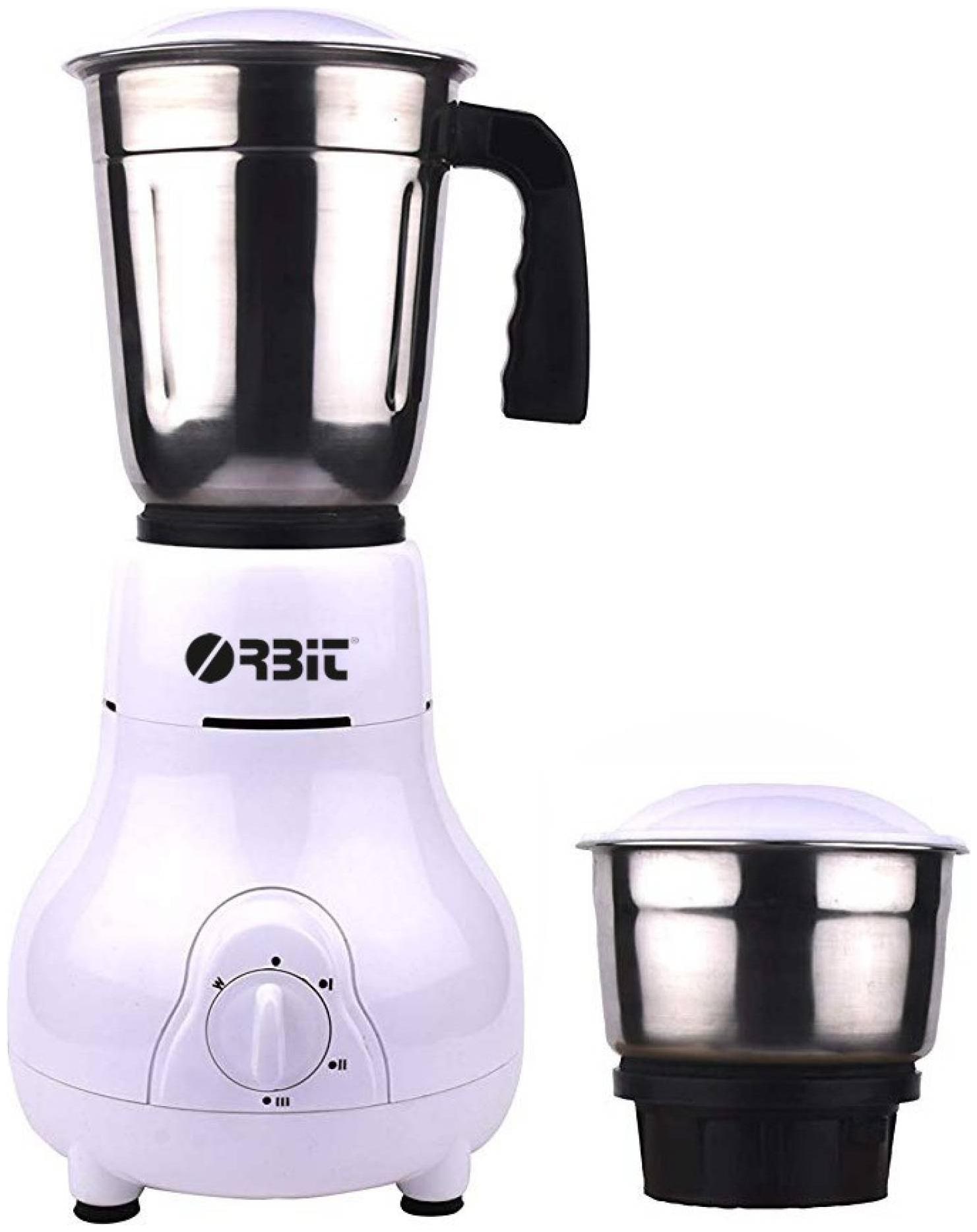 

Orbit MATKA MIXER GRINDER 450 W Mixer Grinder ( White 2 Jars )