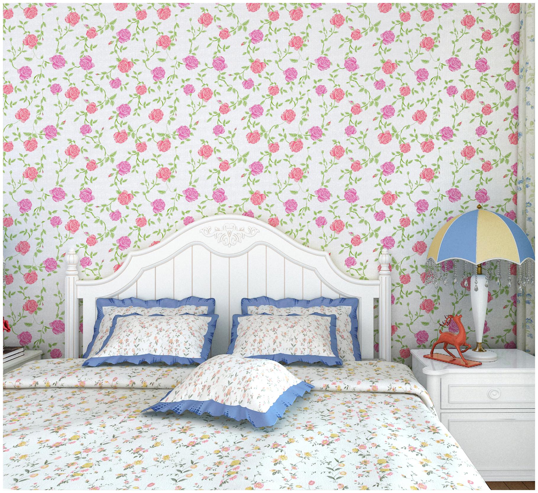 

Oren Empower HY9014 Pink Floral Pattern Decorative PVC Vinyl Waterproof Wallpaper