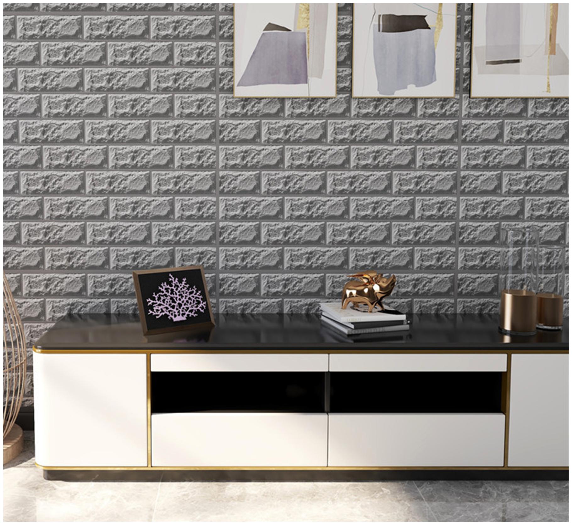 

Oren Empower LL-08 3D PE Foam Grey Bricks 6mm Wallpaper Sticker