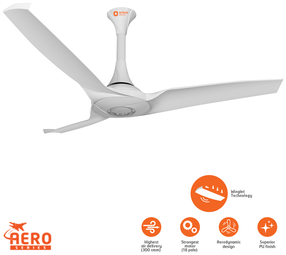 Orient Electric Aerostorm 1320mm Premium Ceiling Fan White Orient Electric Aerostorm 1320mm Premium Ceiling Fan White At Low S In India Paytmmall Com