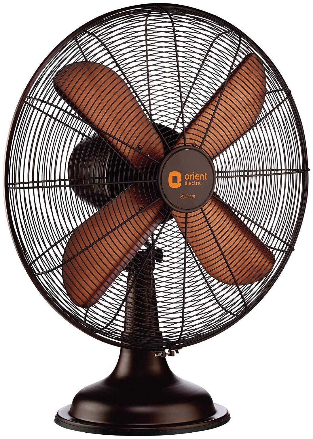 

Orient Electric Retro T16 400 mm Decorative Table Fan ( Brown Pack of 1 )
