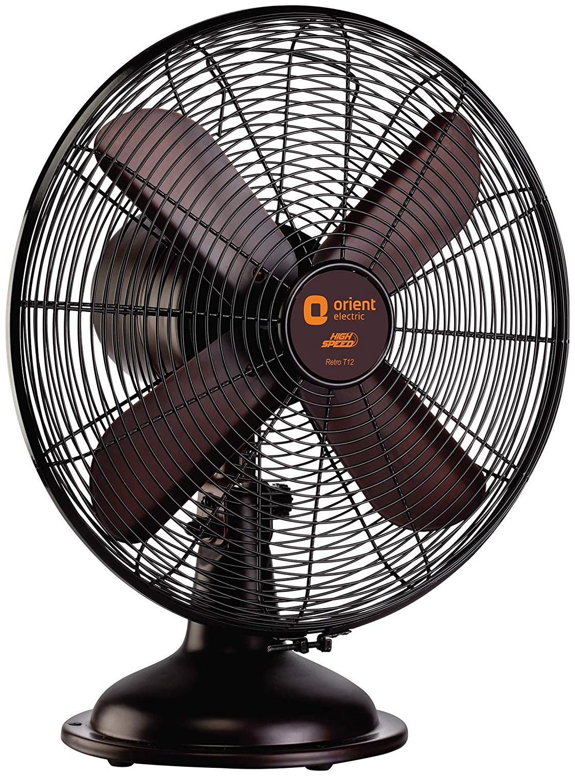 

Orient Electric Retro T12 300 mm Decorative Table Fan ( Brown Pack of 1 )