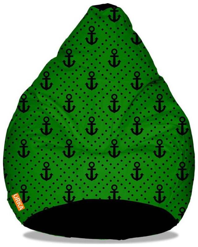 Orka Digital Printed Anchor XXXL Filled Bean Bag