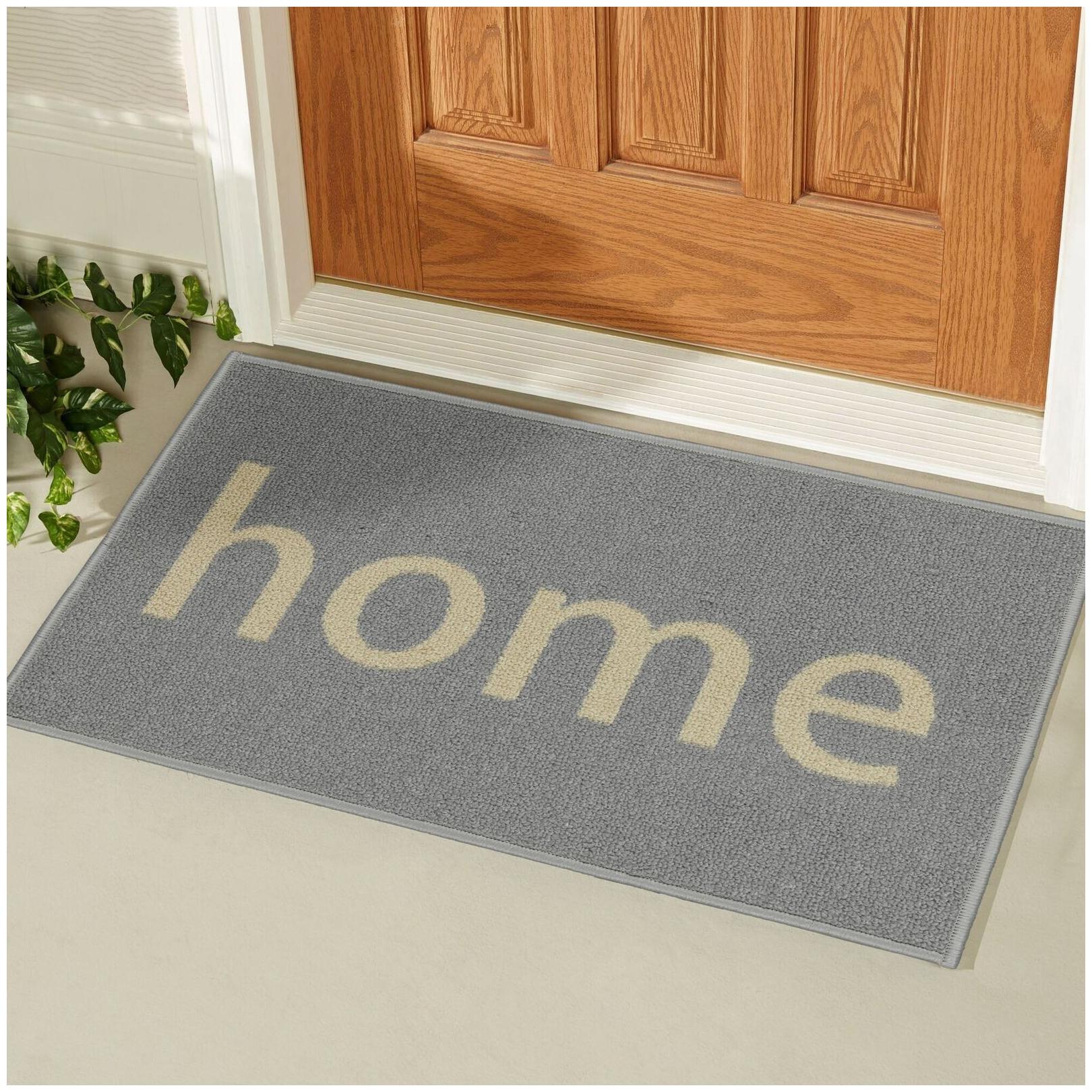 

Ottomanson Ottohome Rectangular Non-slip Grey Beige Home grey beige 20 x 30