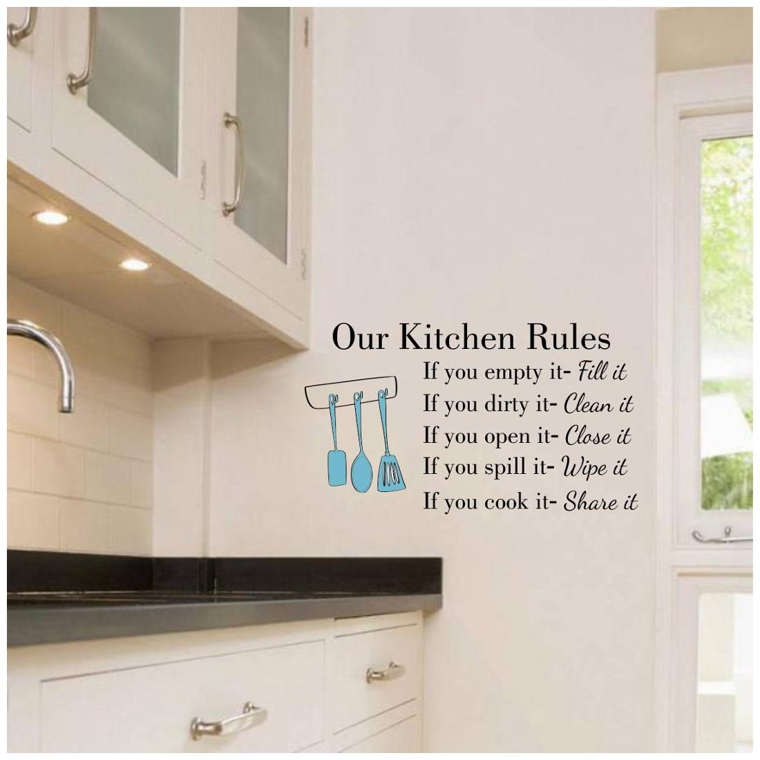 

Rawpockets Wall Stickers Our Kitchen Rules