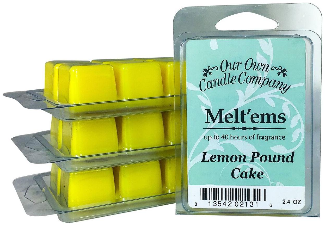 

Our Own Candle Company Wax Melt ems 6 Cubes 2 4 oz (4 Pack) Lemon Pound Cake