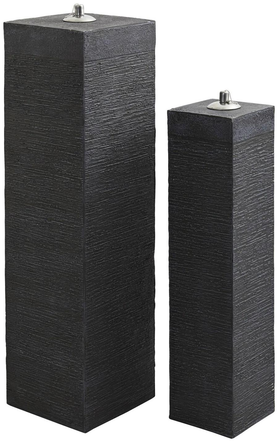 

Outdoor Pillar Oil Lamps (Set of 2) - h40 in w11 in d h40 in w11 in