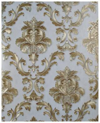 Buy Ovoin Vinyl Wallpaper Gold Wallcovering Roll Textured Metallic