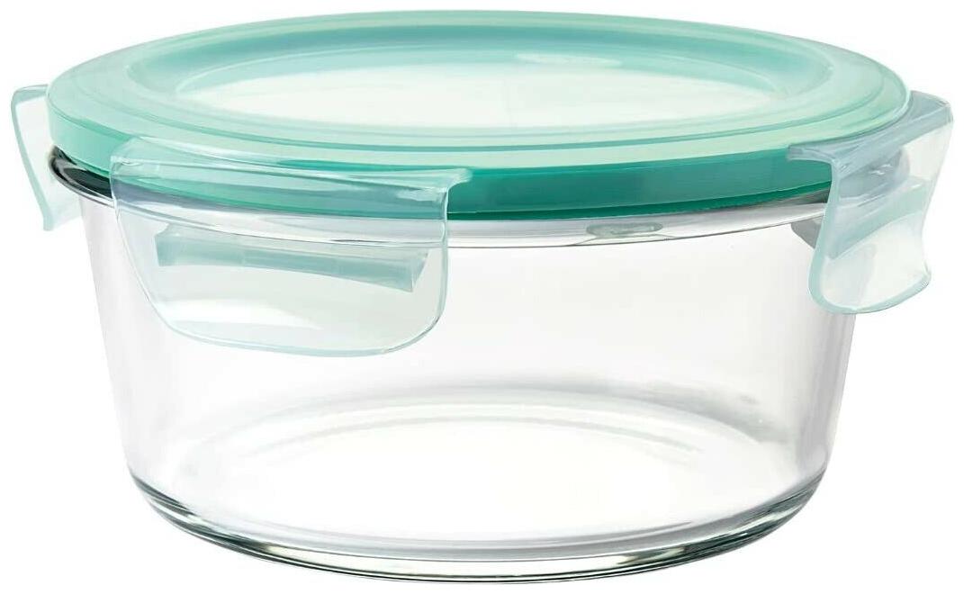 

OXO Good Grips 4 Cup Smart Seal Leakproof Glass Round Food Storage Container