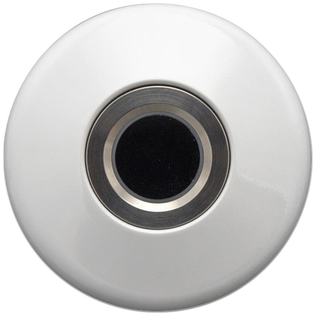 Ozone Smart Digital Furniture Lock OZFL-55-F; Round, Handy, & Compact; 24 Months Warranty; Fingerprint Access; Automatic Locking System; (White)