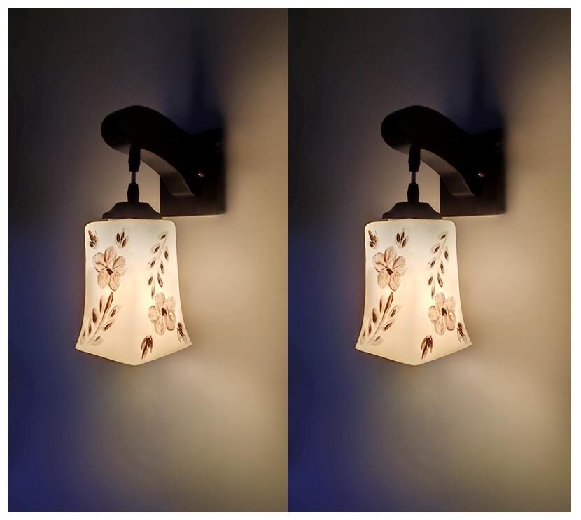 

P R Prashant Pendent Type Decorative Brown Shade Wall Lamp (Pack Of 2)