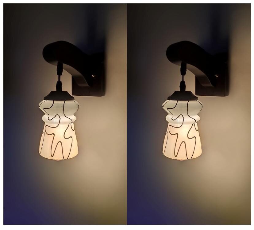 

P R Prashant Pendent Type Decorative Brown Shade Wall Lamp (Pack Of 2)