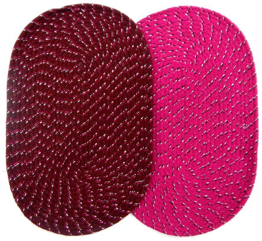 

Pack of 2 hand woven 16X16 inch Door mat