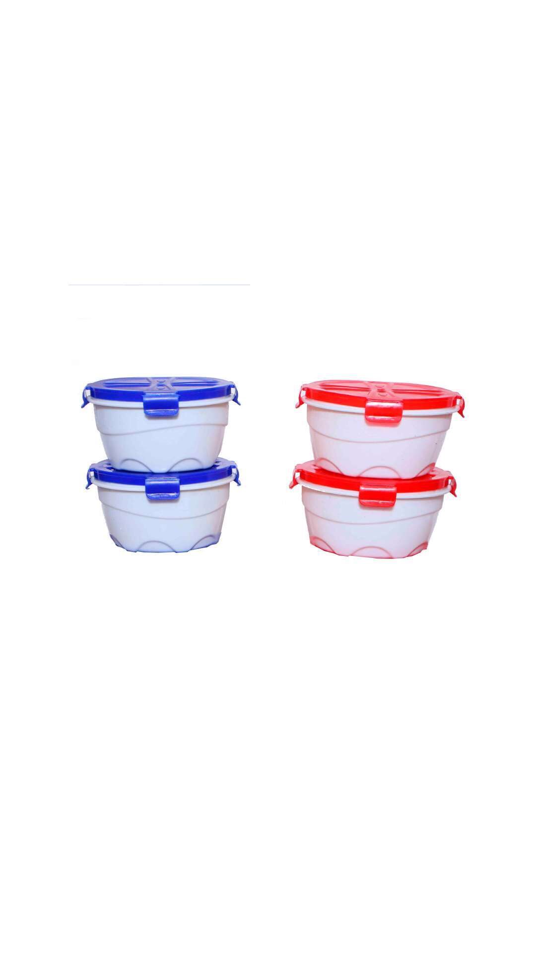 

Carrolite 800 ml Blue Plastic Container Set - Set of 4