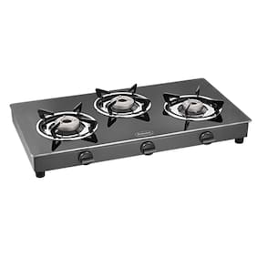 Gas Stove 2 3 4 Burner Stoves And Cooktops Online At Padmini Cs 3gt Crystal Cloud Black 3 Burner Gas Stove Manual Ignition