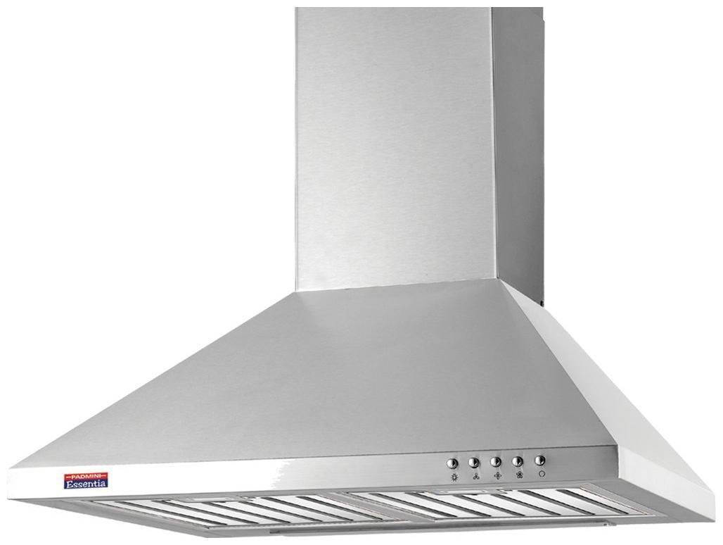 

Padmini Wall Mounted 60 cm 1100 m3 h Silver Chimney ( Flair BF )