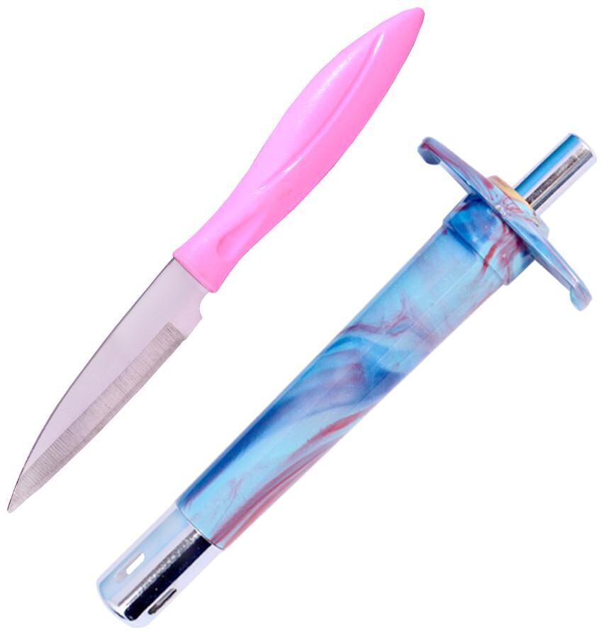 

Palaki Online Services Multicolor Spark Kitchen Gas Lighter Stove and Stainless Knife for Cutting Vegetables and Fruits (LK08)