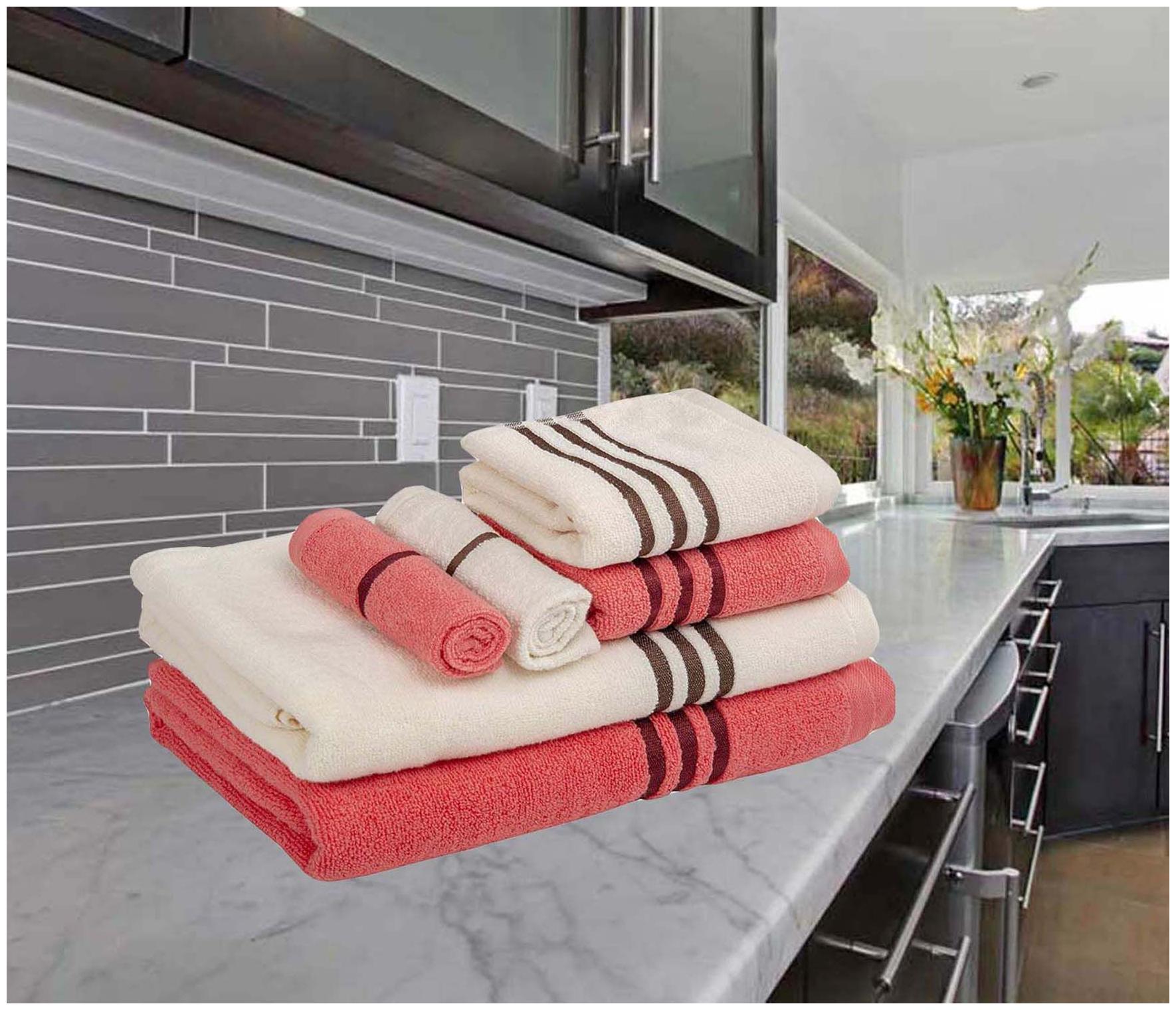 

Palars London 400 GSM Cotton Bath towel ( 6 pieces Multi )