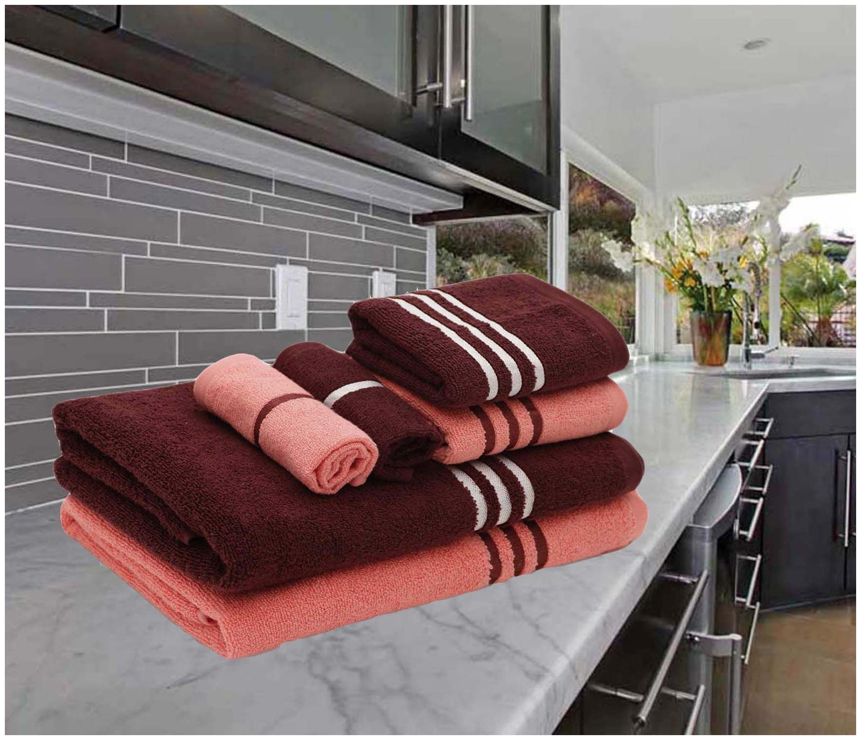 

Palars London 400 GSM Cotton Bath towel ( 6 pieces Multi )